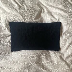 Zara Black Ribbed Tube Top